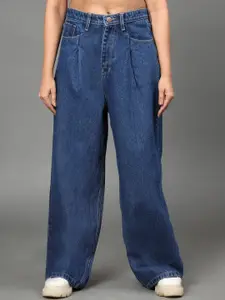 BAESD Women Relaxed Fit Mid-Rise Cotton Jeans