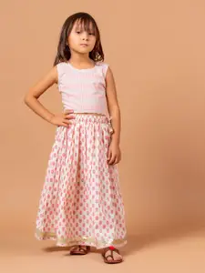 Sangria Printed Pure Cotton Lehenga Choli