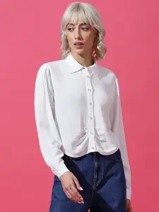 ONLY Women Spread Collar Casual Shirt