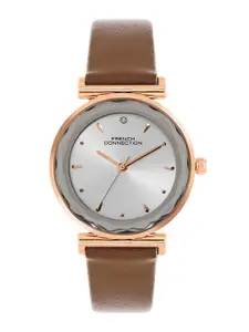 French Connection Women Dial & Leather Straps Analogue Watch