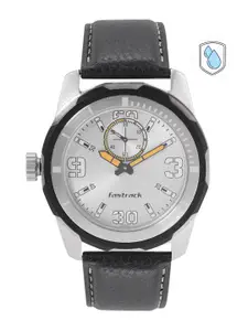 Fastrack Men Leather Straps Analogue Watch NM3166KL03
