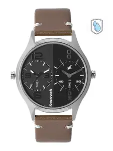 Fastrack Men Leather Straps Analogue Watch NR3237SL03