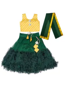 BAESD Girls Embroidered Ready to Wear Lehenga & Blouse With Dupatta