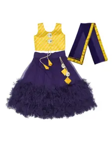 BAESD Girls Embroidered Ready to Wear Lehenga & Blouse With Dupatta