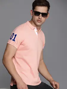 WROGN Men Polo Collar Slim Fit T-shirt