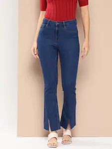 Chemistry Women Bootcut Fit Hem Slit Detailed Stretchable Jeans