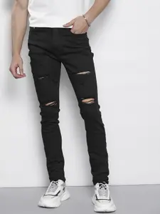 boohooMAN Super Skinny Fit Mildly Distressed Jeans