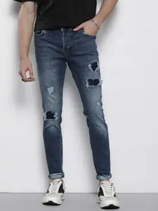 boohooMAN Super Skinny Fit Mildly Distressed Light Fade Jeans
