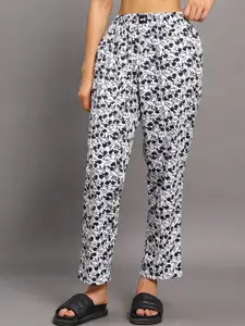 Bewakoof Women Mickey Mouse Printed Cotton Lounge Pants