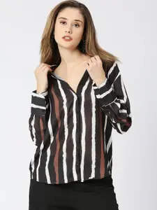 Remanika Comfort Striped Georgette Casual Shirt