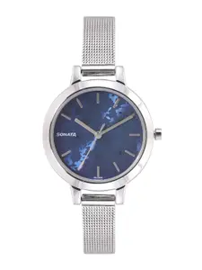 Sonata Women Printed Dial Bracelet Style Straps Analogue Watch NR8141SM10