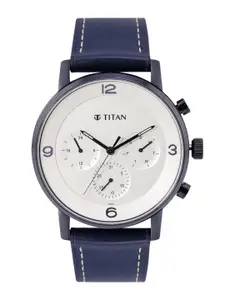 Titan Men Regular Straps Analogue Chronograph Watch NR90119QP01