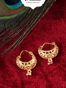MEENAZ Set of 2 Gold-Plated Classic Studs Earrings