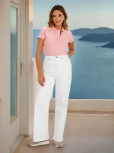 U.S. Polo Assn. Women Polo Collar T-Shirt