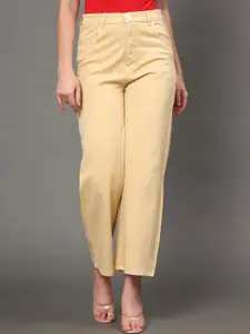 BAESD Women Jean Relaxed Fit High-Rise Cotton Coloure Jeans