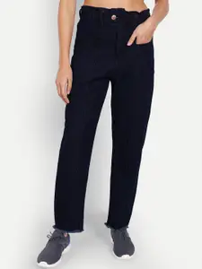 BAESD Women Jean Straight Fit Mid-Rise Cotton Jeans