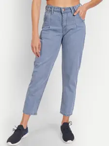 BAESD Women Jean Straight Fit Mid-Rise Cotton Jeans