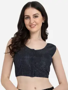 Amrutam Fab Self Design Saree Blouse