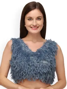 Amrutam Fab Silk Embellished Saree Blouse