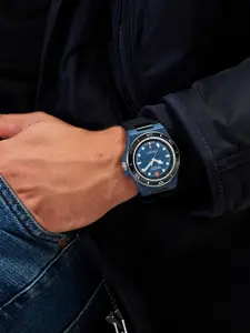 SWISS MILITARY HANOWA Men Dial & Black Bracelet Style Straps Analogue Swiss Made Watch