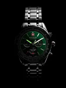 SWISS MILITARY HANOWA Men Bracelet Style Straps Analogue Chronograph Swiss Made Watch