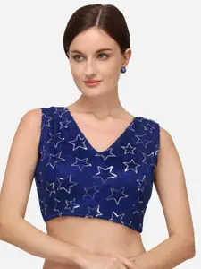 Fab Dadu Embellished Silk Saree Blouse