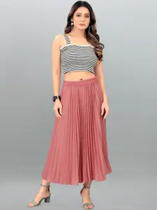 DEKLOOK A Line Midi Pleated Skirt