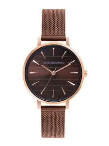 French Connection Women Dial & Stainless Steel Bracelet Style Straps Analogue Watch FCN00069H