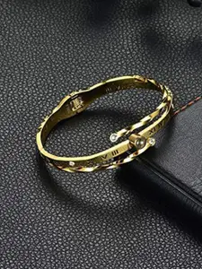VIEN Gold-Plated Kada Bracelet