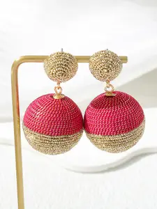 Bellofox Pink Sphere Shaped Drop Earrings