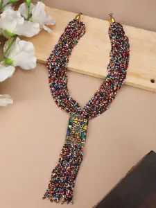 Bhana Fashion Gold-Plated Beaded Necklace