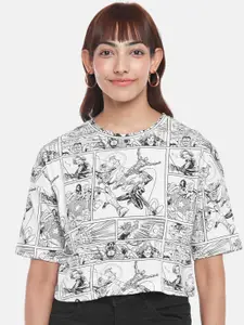 Honey by Pantaloons Graphic Printed Cotton Top