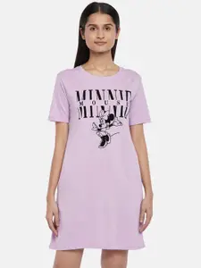 Dreamz by Pantaloons Minnie Mouse Printed Cotton T-Shirt Nightdress