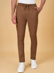 Urban Ranger by pantaloons Men Mid-Rise Slim Fit Cotton Trousers