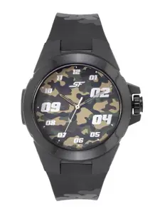Sonata Men Camouflaged Printed Dial Regular Straps Analogue Watch NP77114PP02W
