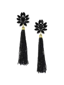 Crunchy Fashion Gold-Plated Contemporary Drop Earrings