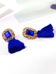 Crunchy Fashion Gold-Plated Crystals Drop Earrings