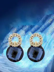 Crunchy Fashion Gold-Plated Contemporary Drop Earrings