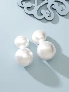 Rubans Voguish Pearls Circular Drop Earrings
