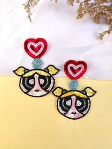 Crunchy Fashion Contemporary Beaded Drop Earrings