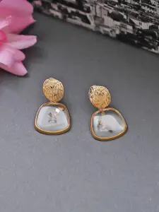 Crunchy Fashion Gold-Plated Contemporary Drop Earrings