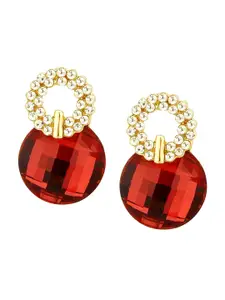Crunchy Fashion Gold-Plated Contemporary Drop Earrings