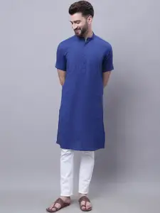 even Mandarin Collar Cotton Kurta