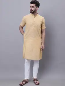 even Mandarin Collar Pure Cotton Straight Kurta