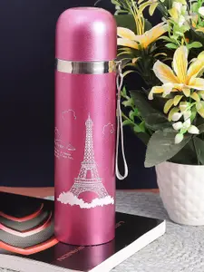 PASSION PETALS Pink & White Stainless Steel Water Bottle