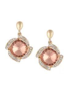 Crunchy Fashion Gold-Plated Crystal Drop Earrings