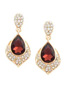 Crunchy Fashion Gold Plated Contemporary Drop Earrings