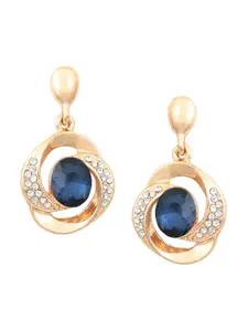 Crunchy Fashion Gold-Plated Contemporary Drop Earrings