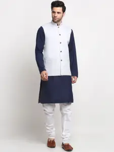 KRAFT INDIA Regular Pure Cotton Kurta with Churidar With Nehru Jacket