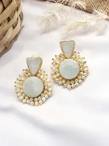 TEEJH Gold-Plated Contemporary Studs